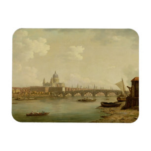 Imán San Pablo y puente de Blackfriars, Londres,