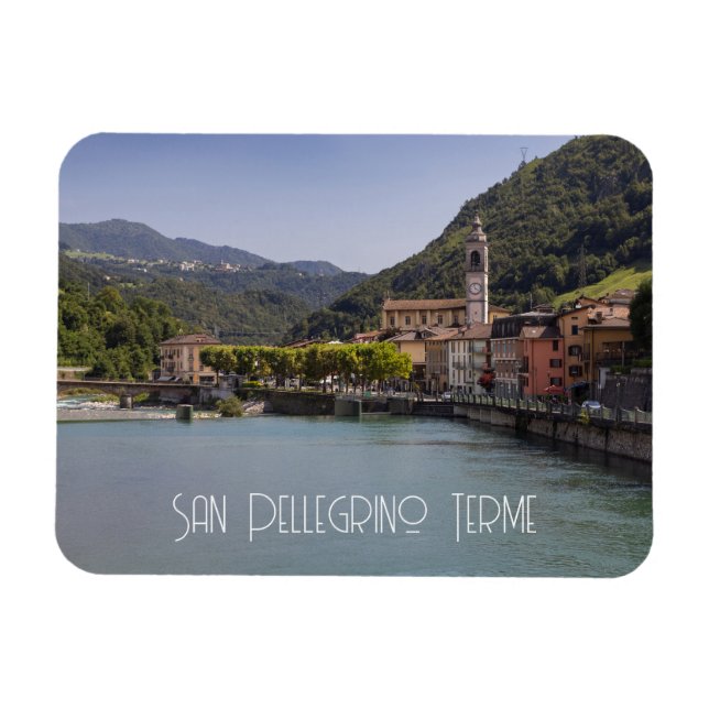 Imán San Pellegrino Terme, Lombardía, Italia (Horizontal)