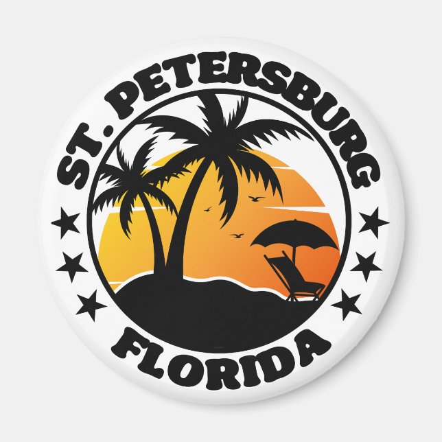 Imán San Petersburgo, Florida (Frente)