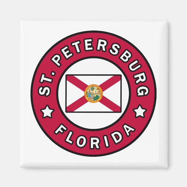 Imán San Petersburgo Florida (Frente)