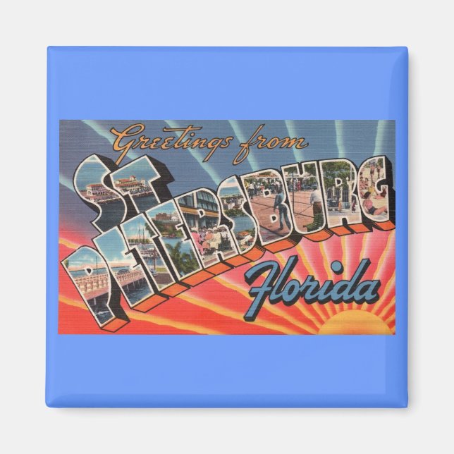 Imán San Petersburgo Florida (Frente)