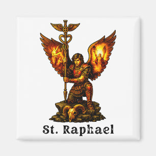 Imán San Rafael Arcángel Arte Cristiano Fe