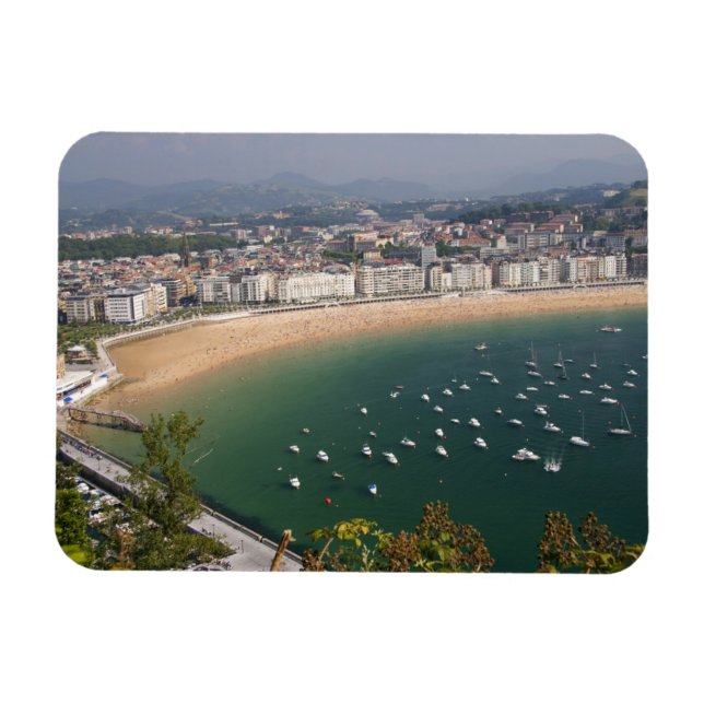 Imán San Sebastián, España. La ciudad vasca de San (Horizontal)