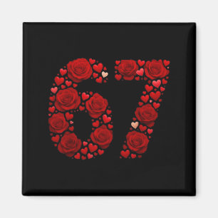 Imán San Valentín 67 Meme Rosas Corazones Divertido Sei