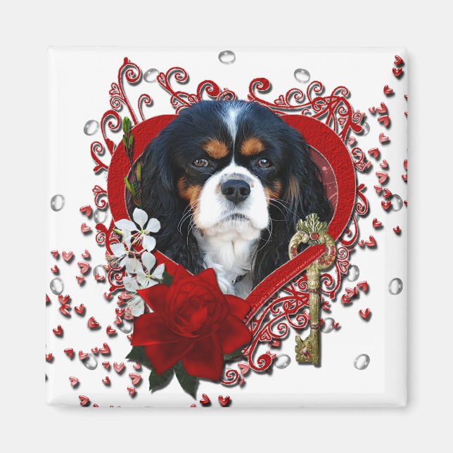 Imán San Valentín - Clave para mi corazón - Cavalier -  (Frente)