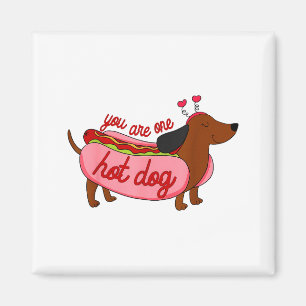 Imán San Valentín Eres Un Perrito Caliente Lindo Dachsh