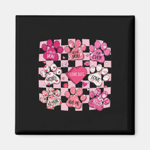 Imán San Valentín Perro, Corazón de Pata de Perro, Conv