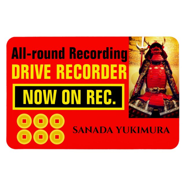 Imán SANADA YUKIMURA: Magnet de advertencia (Horizontal)