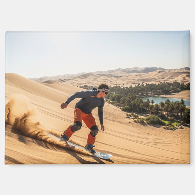 Imán Sandboard en Huacachina Perú Viaje (Anverso)