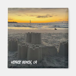 Imán Sandcastle Sunset Dreams - Venice Beach, Californi