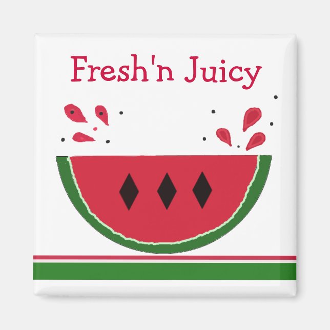 Imán Sandía Fresca y Jugosa (Frente)