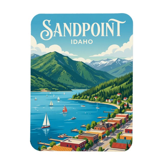Imán Sandpoint Idaho (Vertical)