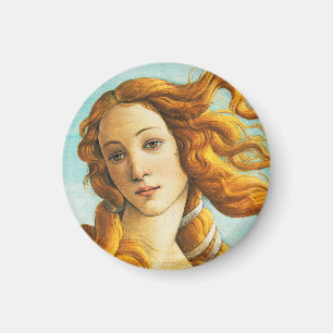 Imán Sandro Botticelli El nacimiento de Venus Face Deta