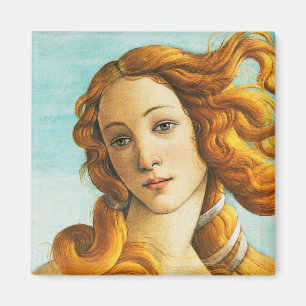 Imán Sandro Botticelli El nacimiento de Venus Face Deta
