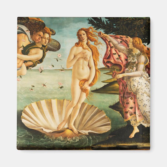 Imán Sandro Botticelli El nacimiento del Bella Artes Ve (Frente)