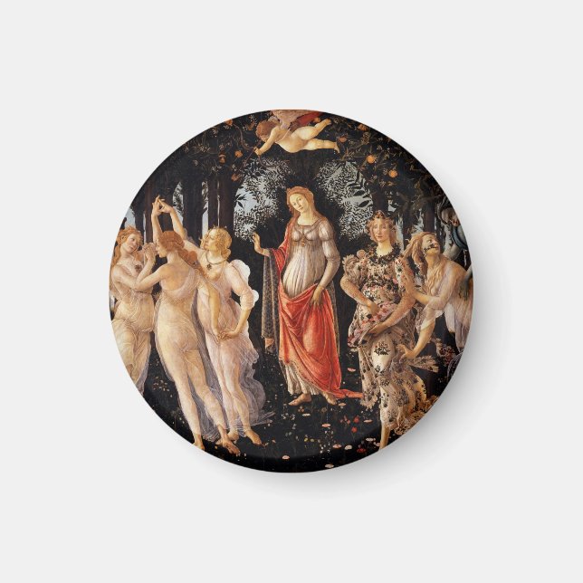 Imán Sandro Botticelli Primavera Bella Artes (Frente)