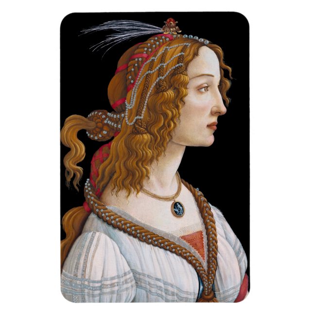 Imán Sandro Botticelli - Retrato de Simonetta Vespucci (Vertical)