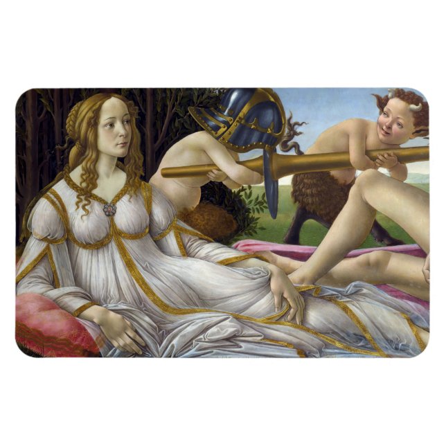 Imán Sandro Botticelli - Venus y Mars, lado izquierdo (Horizontal)