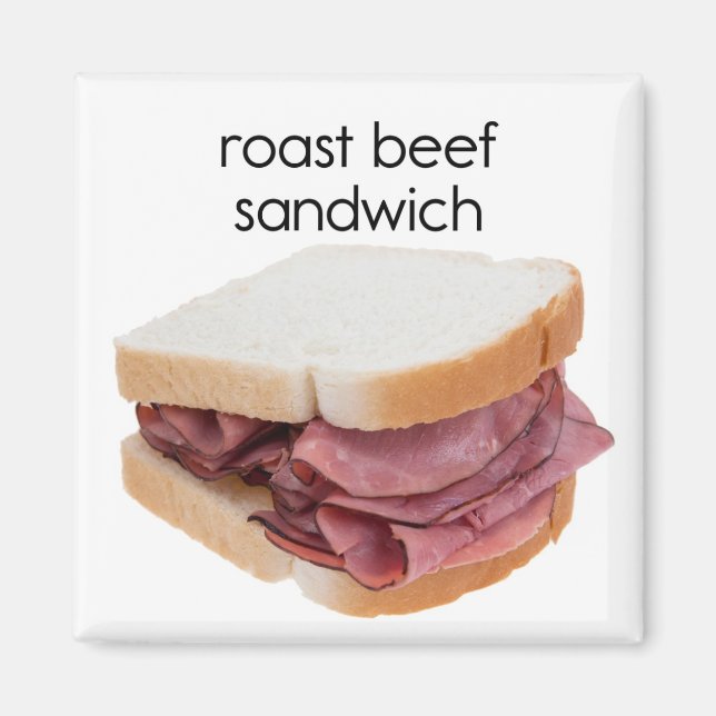 Imán Sandwich de carne asada (Frente)