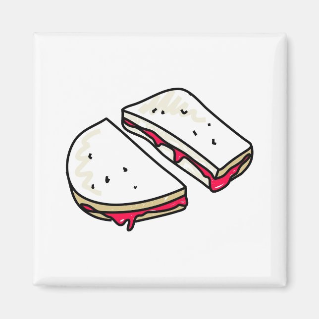 Imán sándwich de mermelada (Frente)
