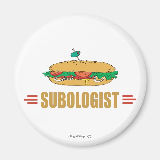 Imán Sándwich de submarinos divertidos (Frente)