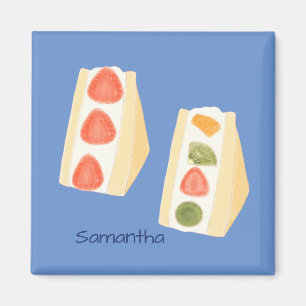 Imán Sándwiches De Frutas Y Postres De Crema