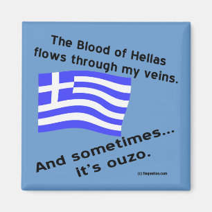 Imán Sangre de Grecia y Ouzo