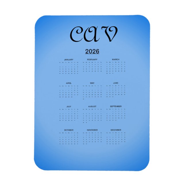 Imán Sangria Cornflower Blue  (Vertical)