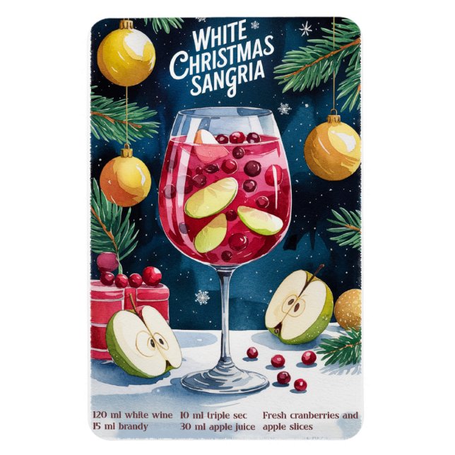 Imán Sangria, Navidades blancos (Vertical)