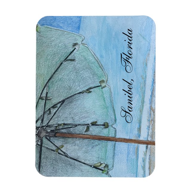 Imán Sanibel, Florida Beach (Vertical)