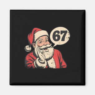 Imán Santa 67 Navidad Seis Siete Meme