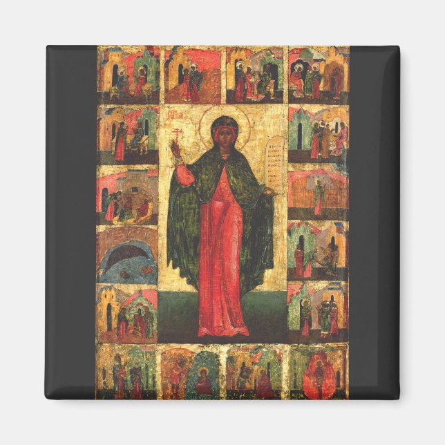 Imán Santa Anastasia la Libertadora Arte Bizantino (Frente)