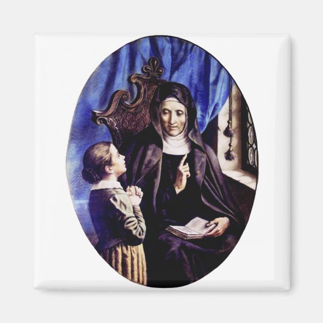 Imán Santa Ángela Merici Patrona de los Educadores y  (Frente)