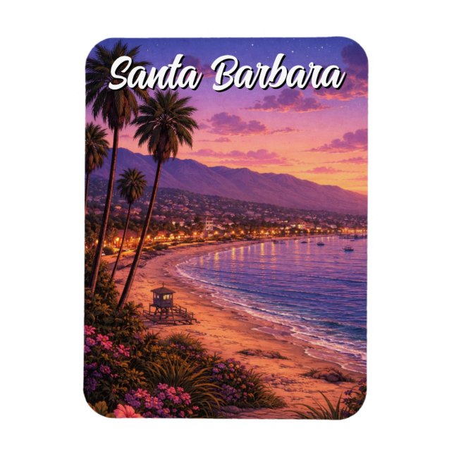 Imán Santa Bárbara California (Vertical)