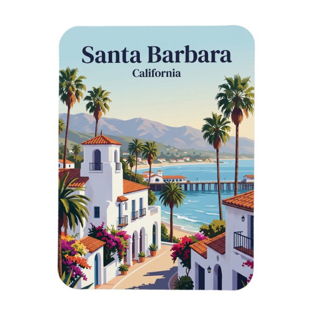 Imán Santa Bárbara, California (Vertical)