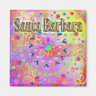 Imán Santa Barbara Lucky Golden Magnet