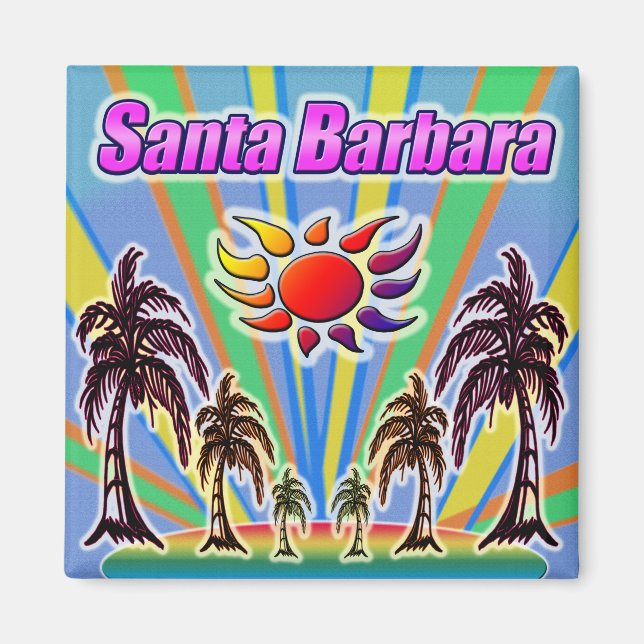 Imán Santa Barbara Summer Love Magnet (Frente)