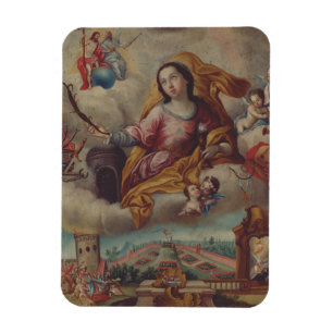 Imán Santa Bárbara Virgen y mártir
