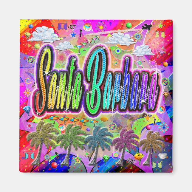 Imán Santa Barbara Vista Express Magnet (Frente)