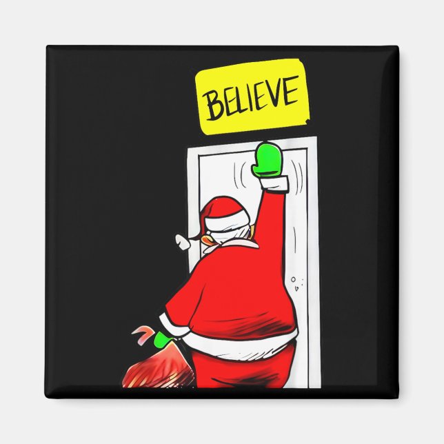 Imán Santa Believe Navidad (Frente)