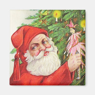 Imán Santa Brinda Regalos Vintage Magnet