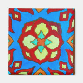 Imán Santa Catalina Tile Lotus 2" Magnet