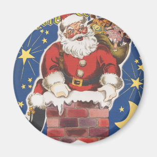 Imán Santa Claus antiguo, Era la Noche Antes de Navidad