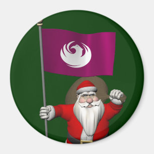 Imán Santa Claus Con El Diseño De Phoenix