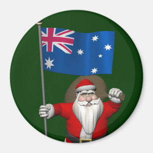 Imán Santa Claus Con El Fin De Australia