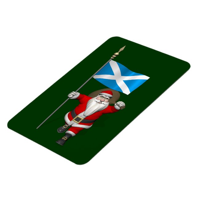 Imán Santa Claus Con El Fin De Escocia (Lado Izquierdo)