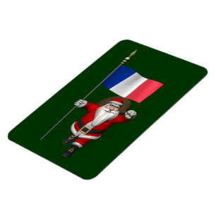 Imán Santa Claus Con El Fin De Francia