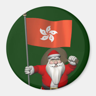 Imán Santa Claus Con El Fin De Hong Kong