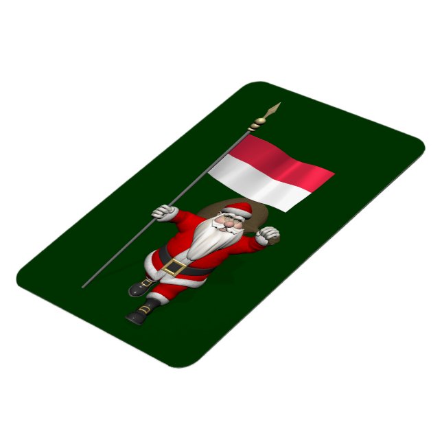 Imán Santa Claus Con El Fin De Indonesia (Lado Izquierdo)