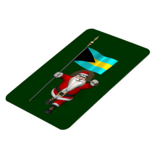 Imán Santa Claus Con El Fin De Las Bahamas